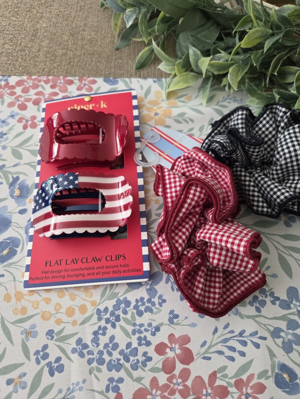 Patriotic Colors Hair Accessories Set